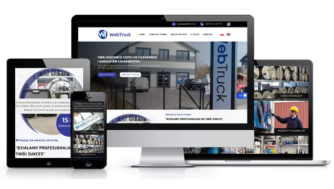 wykonanie strony internetowej: Webtruck